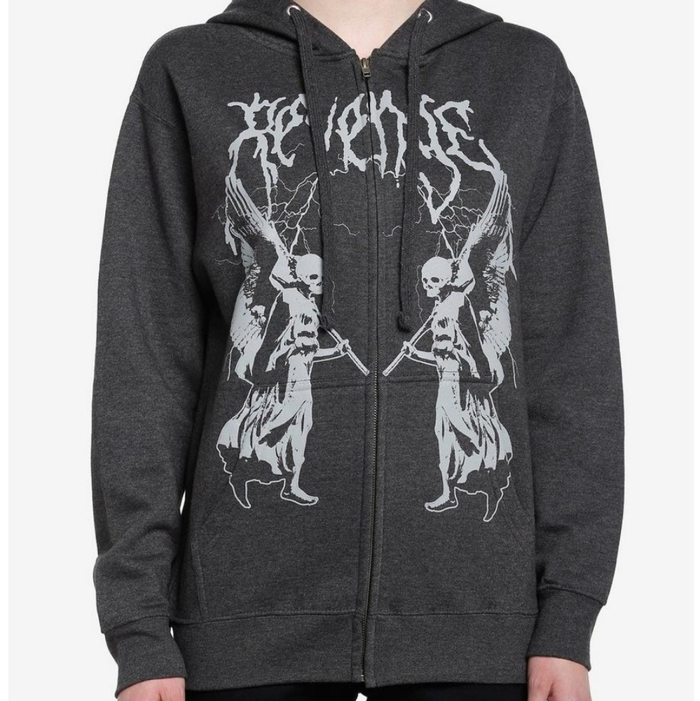 Social Collision Revenge Winged Reapers Hoodie Large